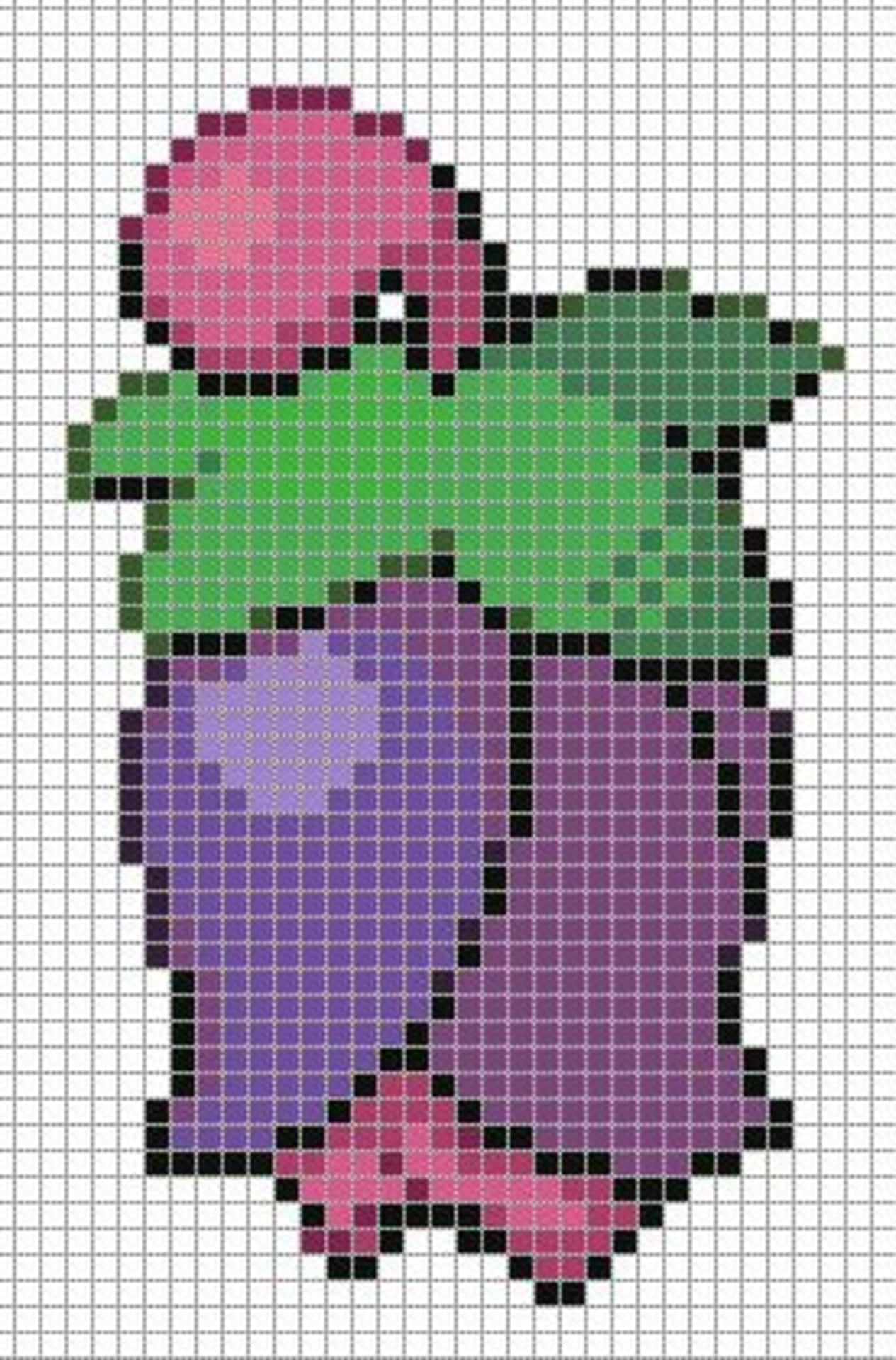 Cherrim Digital Block Art