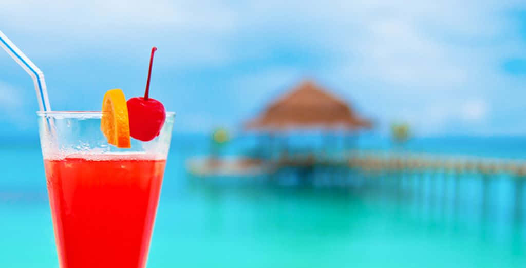 Cherry And Orange Slushy Background