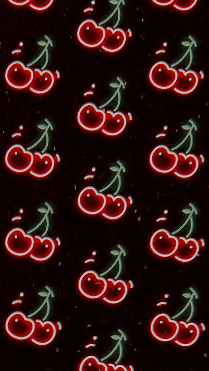 Cherry Trippy Aesthetic Background