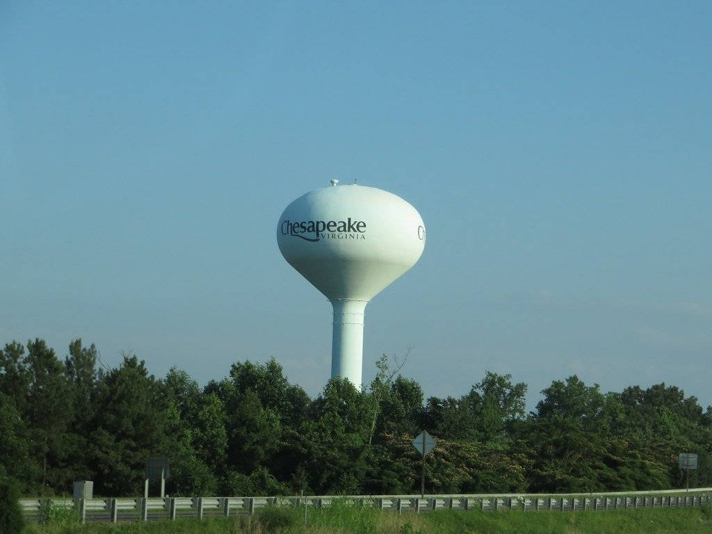 Chesapeake's Water Tower Background