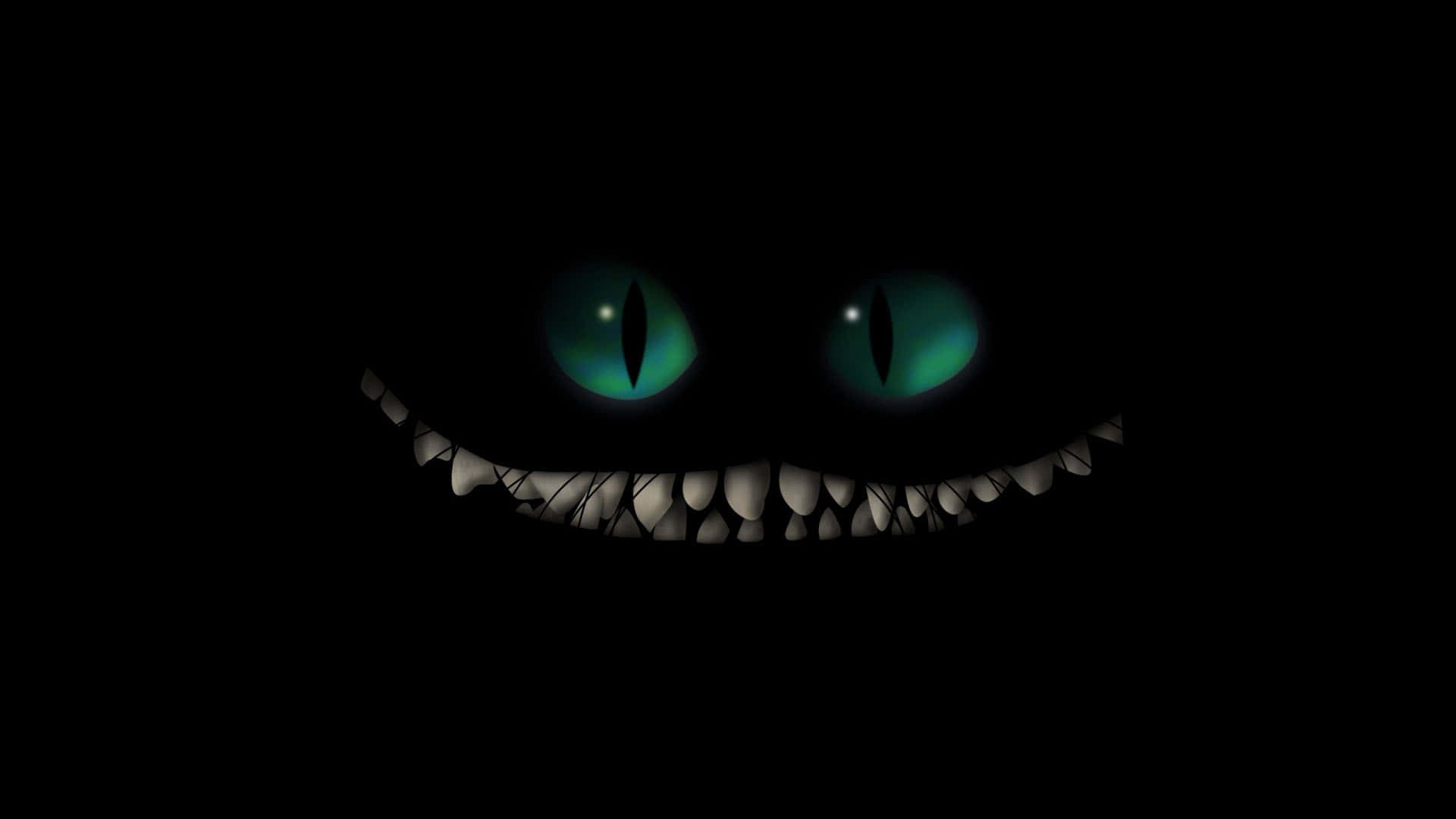 Cheshire Cat With Green Eyes