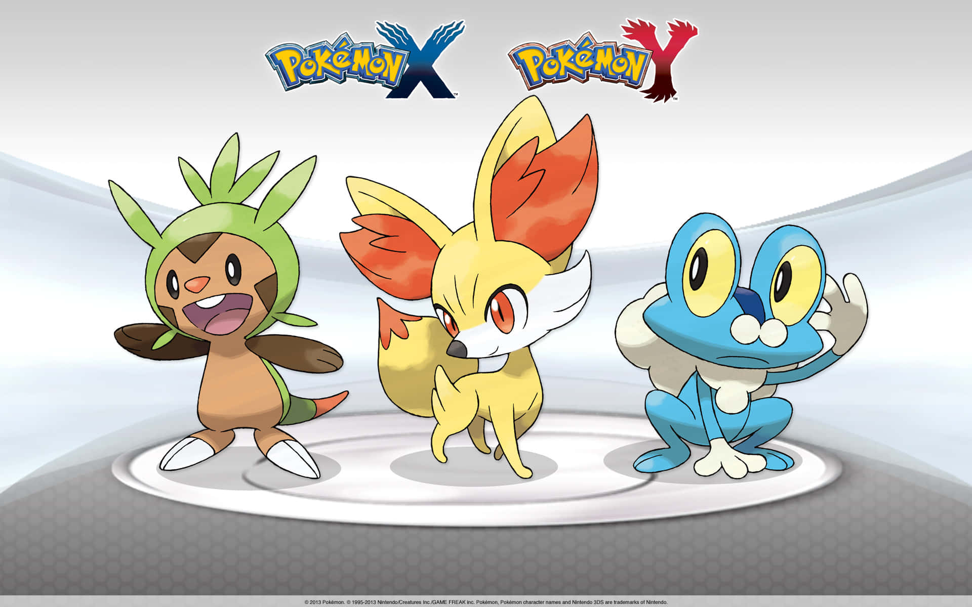 Chespin Froakie Fennekin Pokemon Background