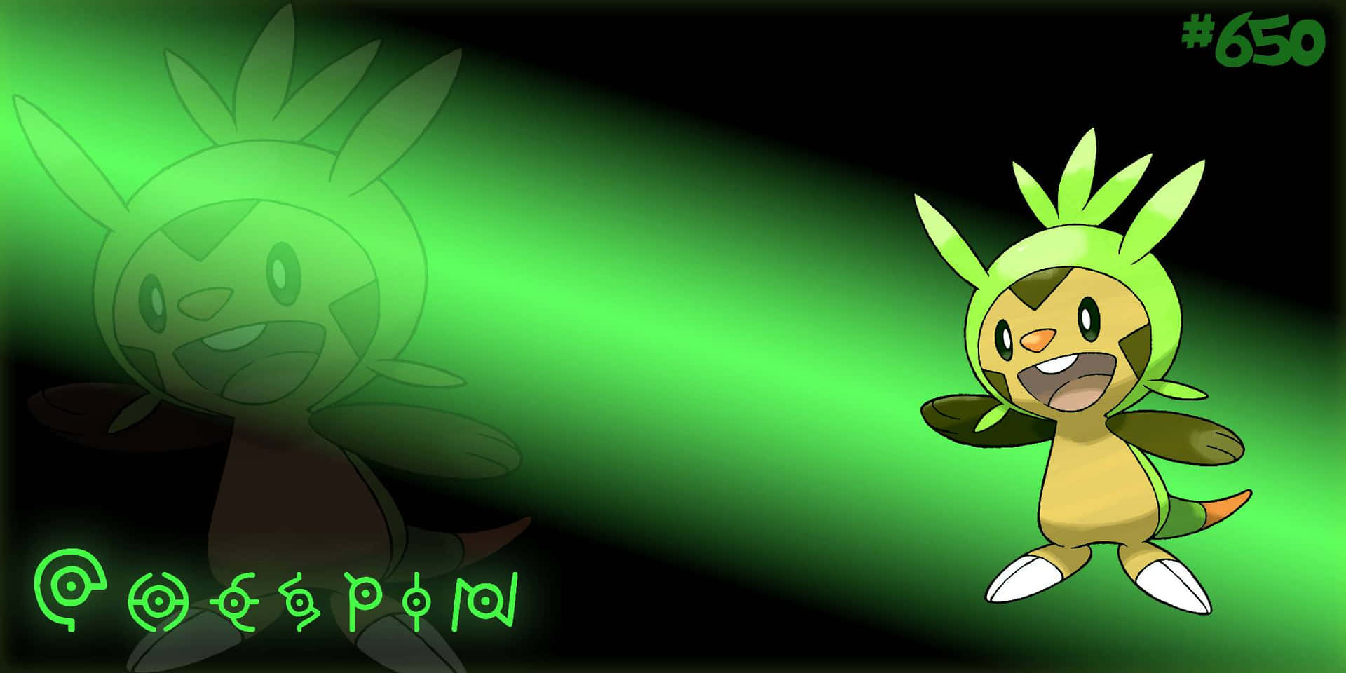 Chespin Green Spotlight Background