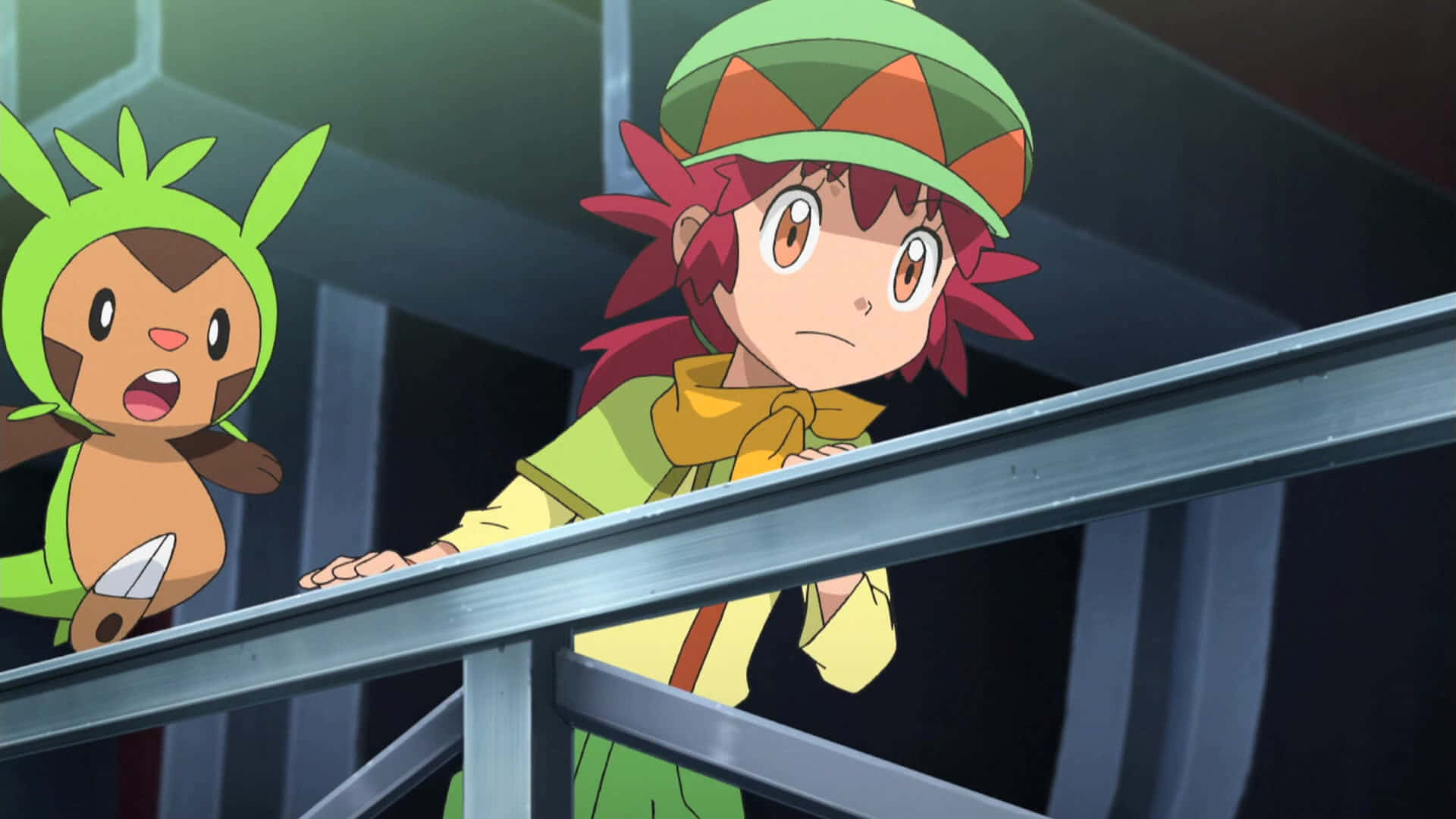 Chespin With Mairin Background