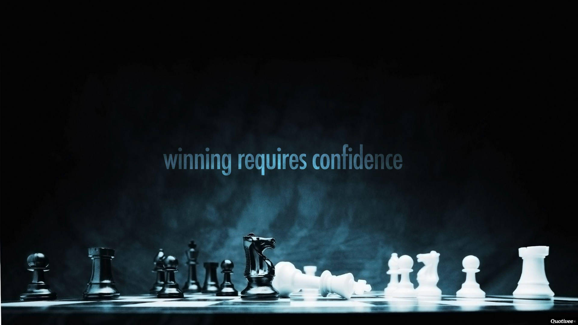 Chess And Motivational Hd Quotation Background