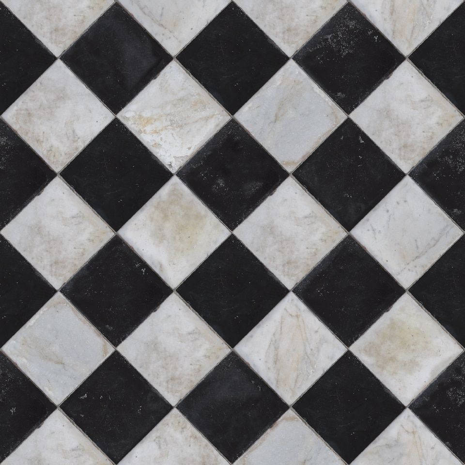 Chess Design Floor Tiles Background