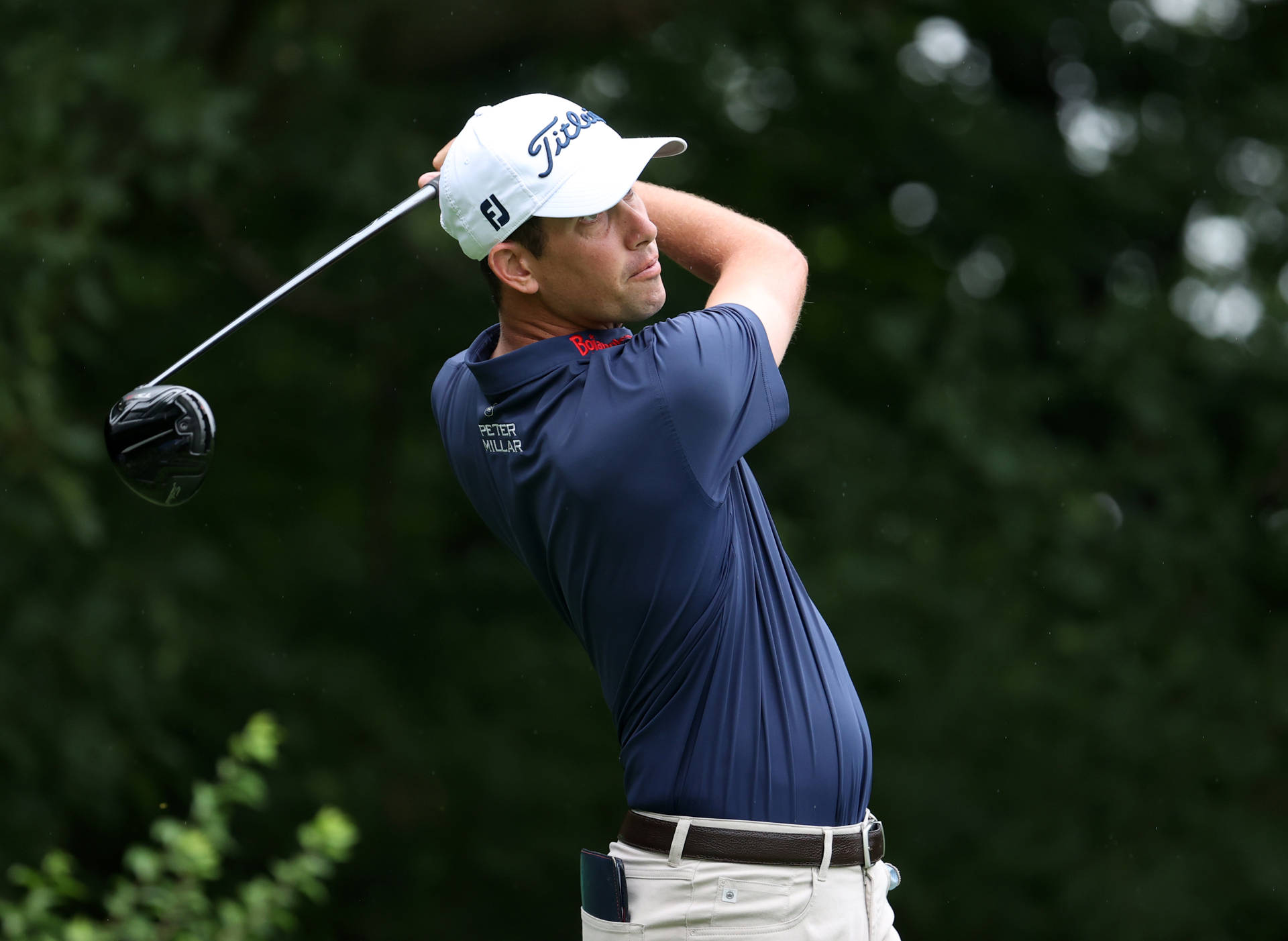 Chesson Hadley In Action During A Golf Tournament Background