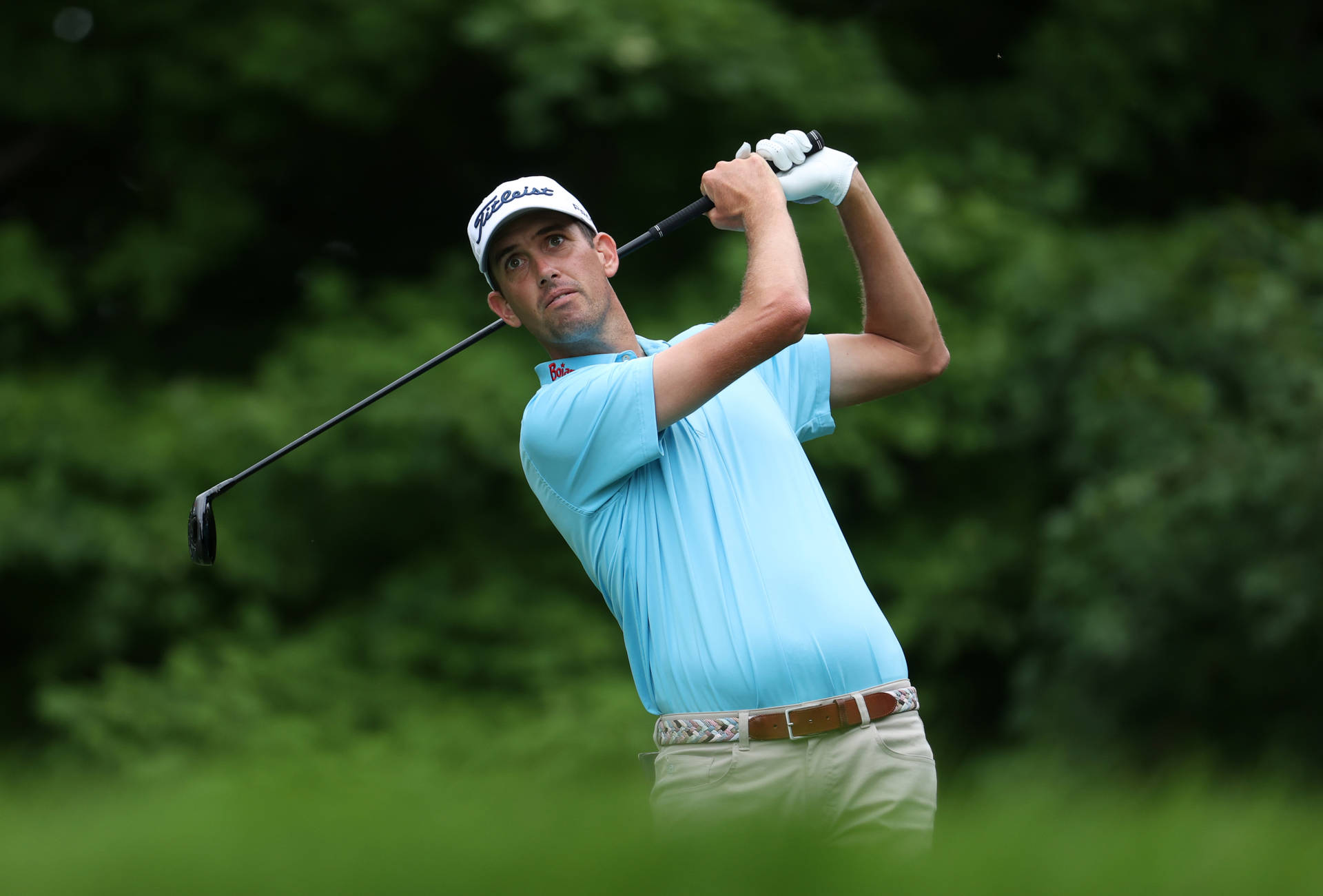 Chesson Hadley In Blue Shirt Background