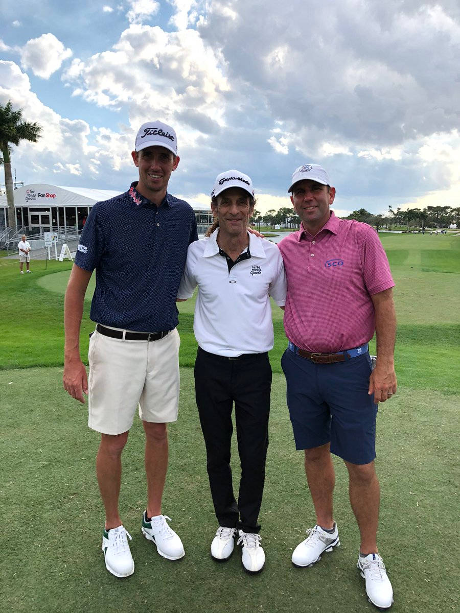 Chesson Hadley With Other Golfers Portrait Background