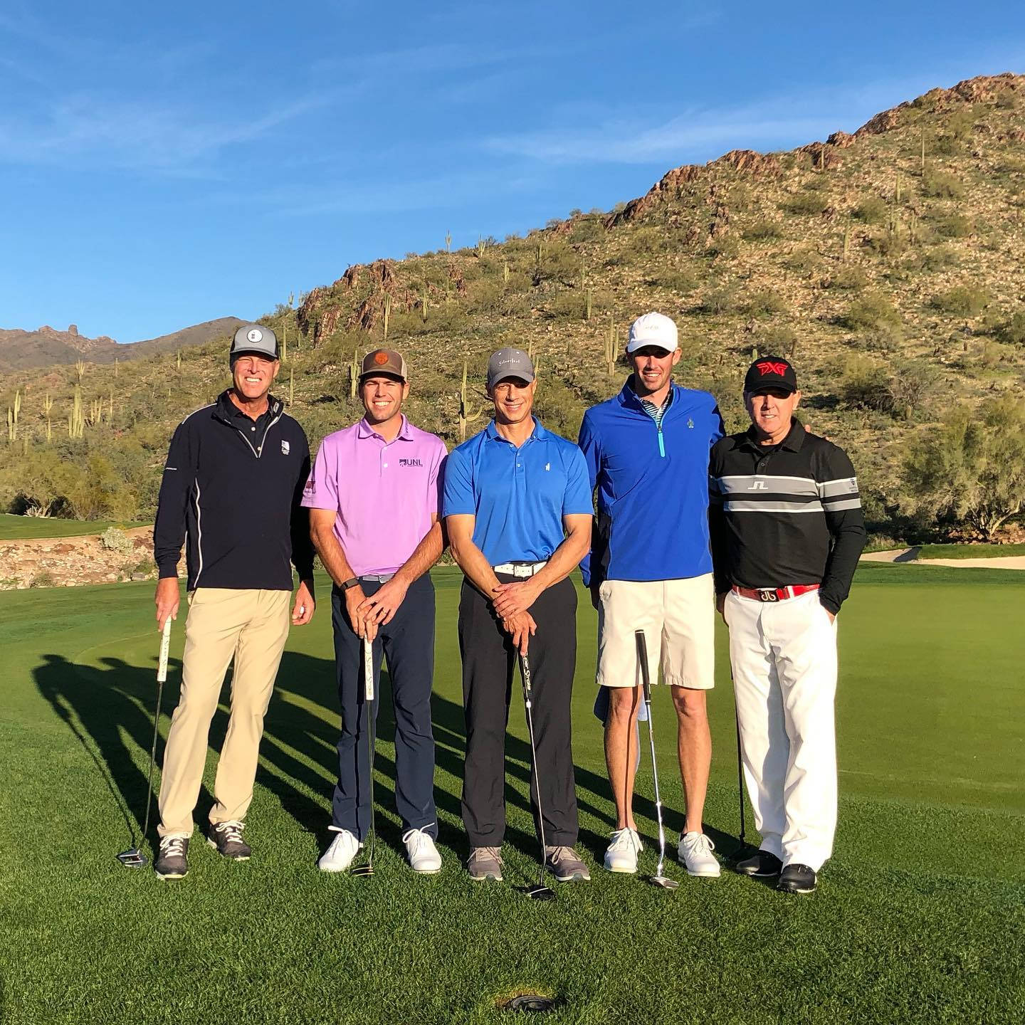 Chesson Hadley With Other Golfers Background