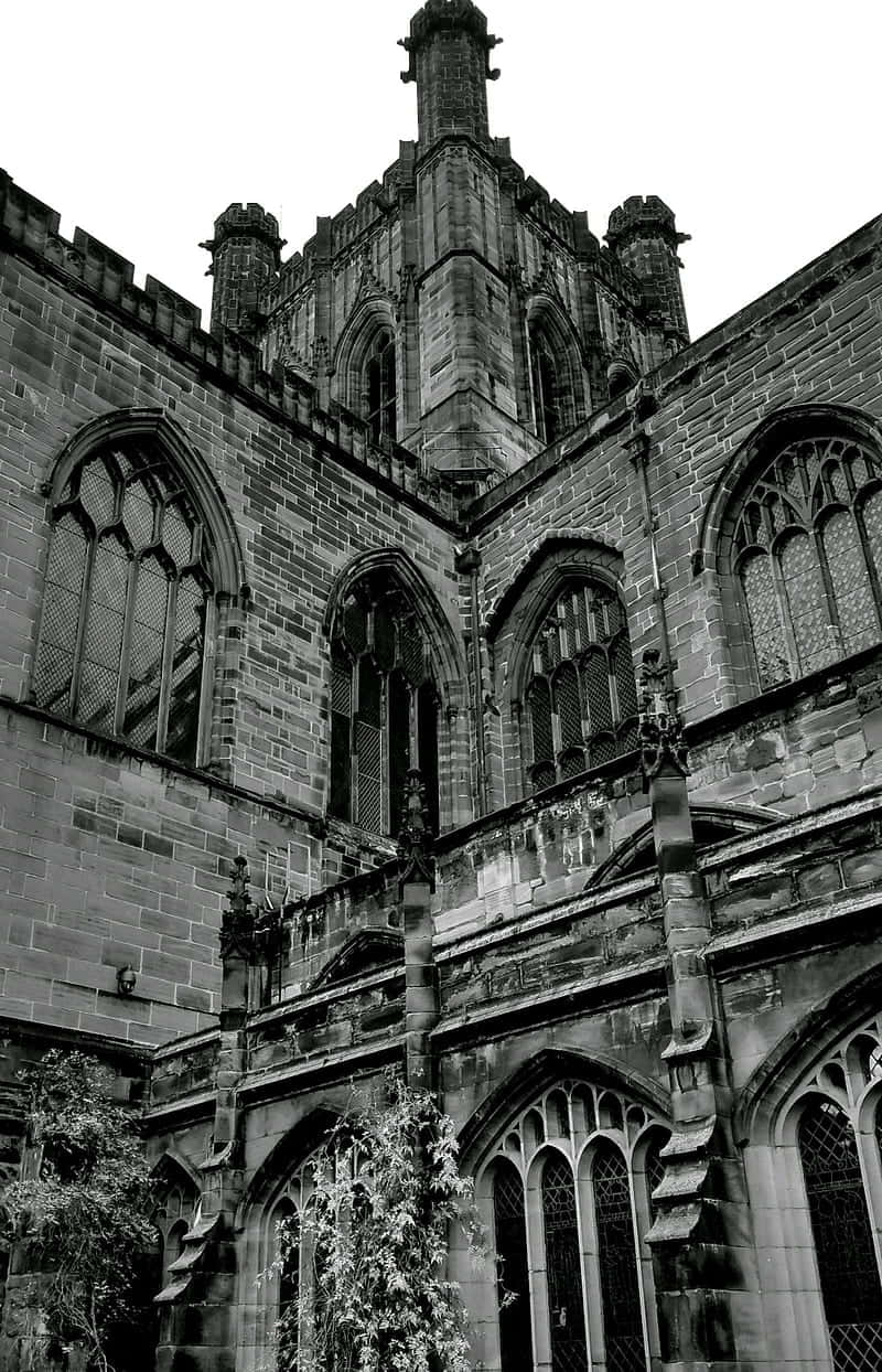 Chester Cathedral In Black And White