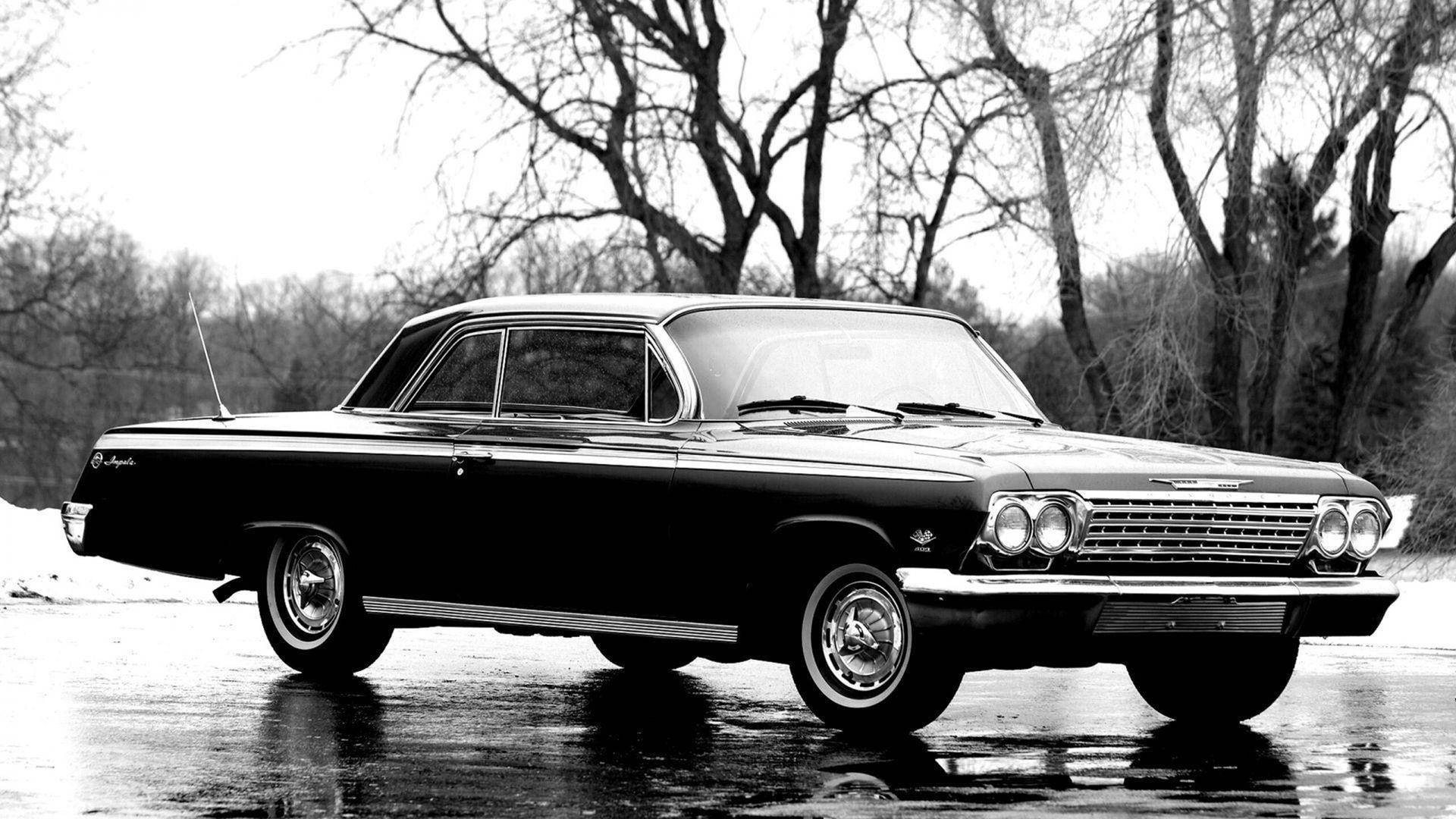 Chevrolet Impala 1967 In Winter Background