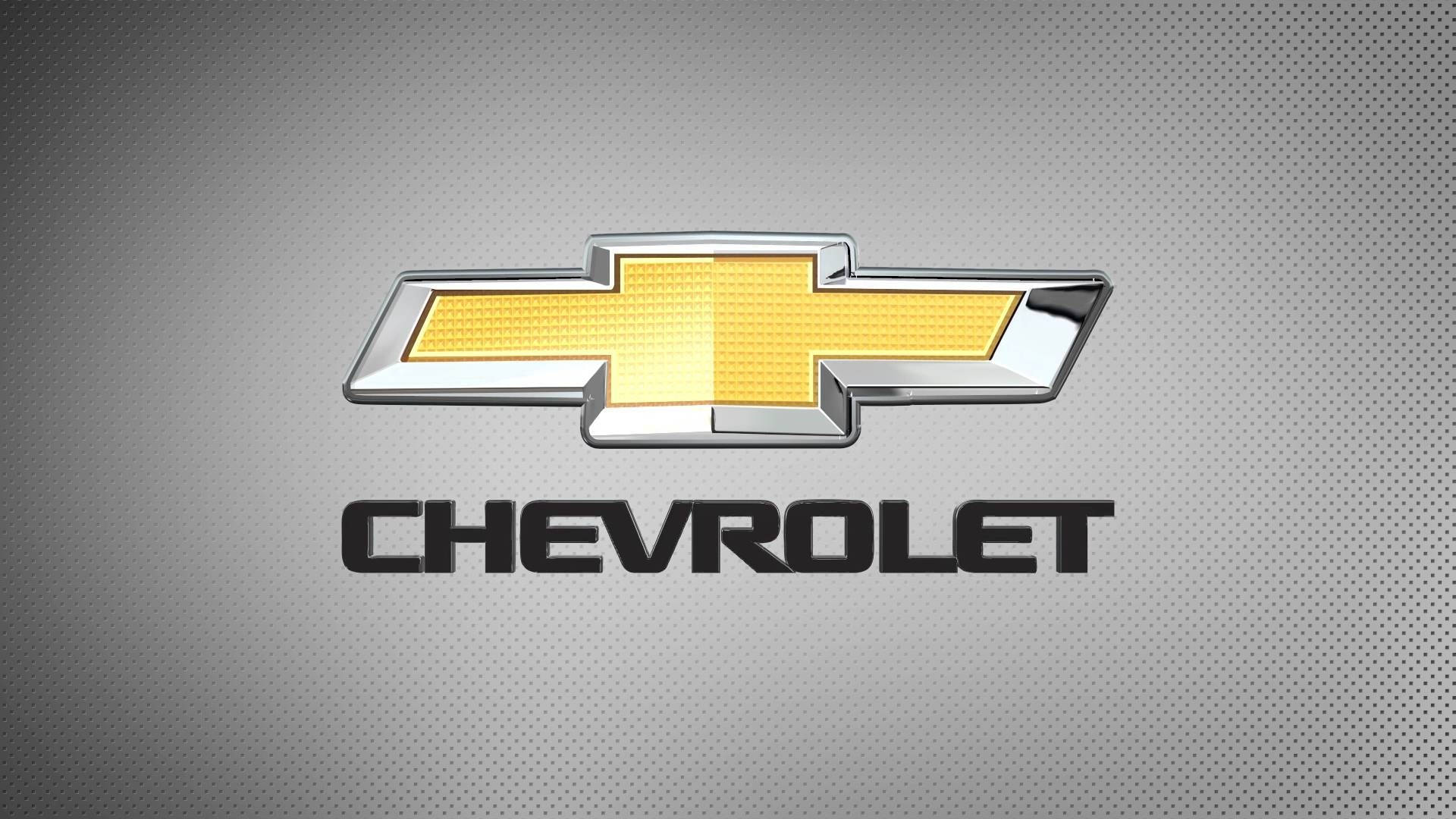 Chevrolet Logo On Grey Background Background