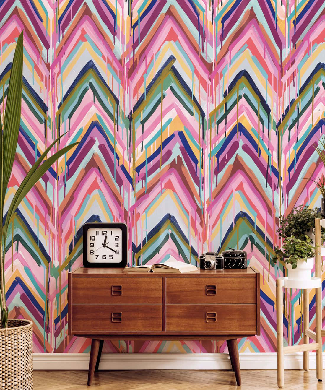 Chevron Wall Contemporary Background