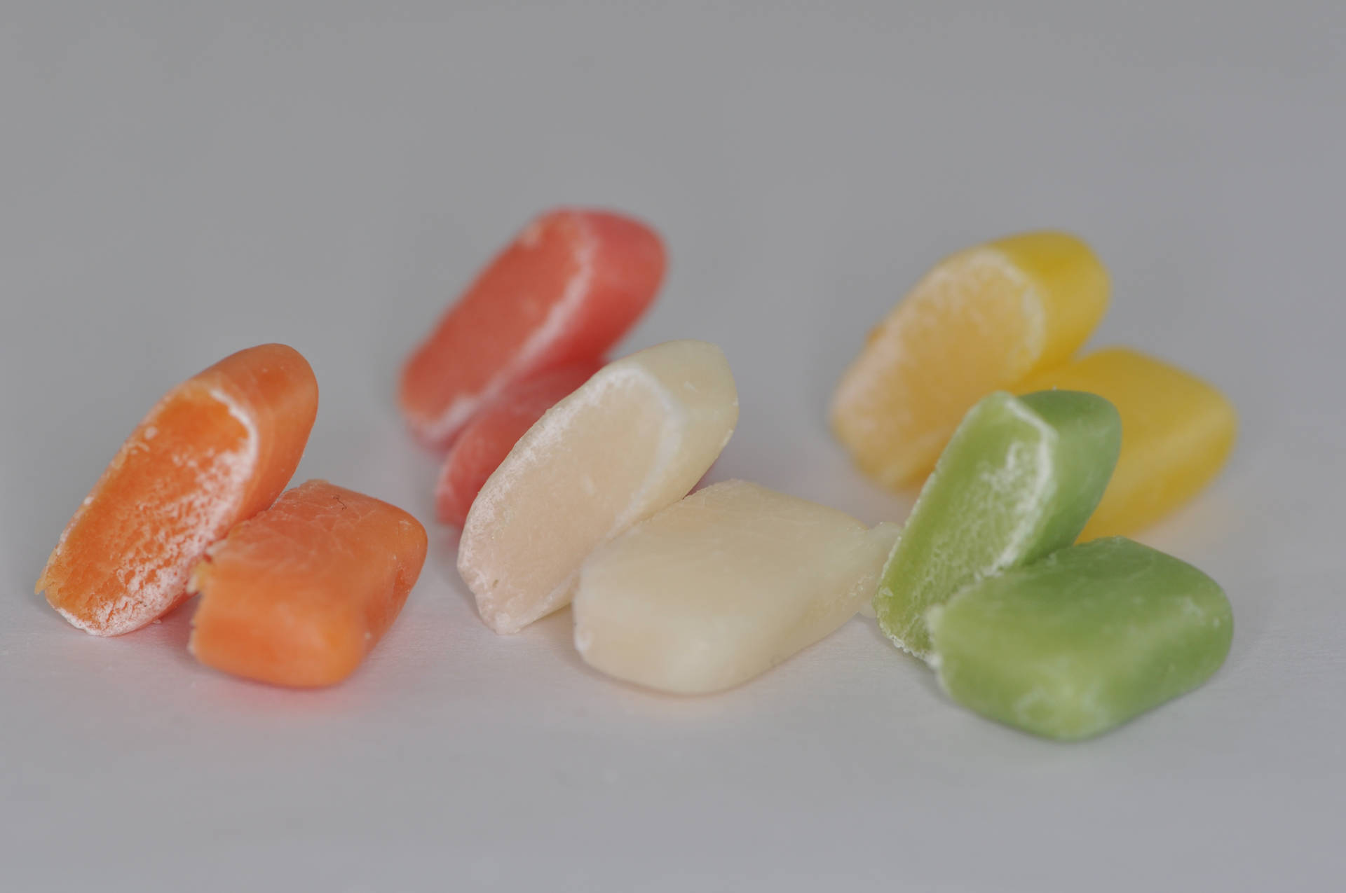 Chewy Candies Cut In Half