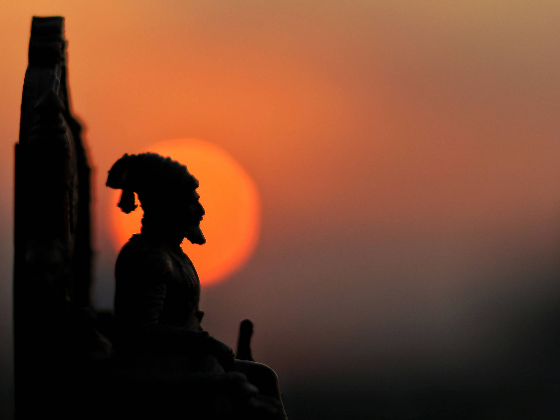 Chhatrapati Shivaji Maharaj Silhouette Background