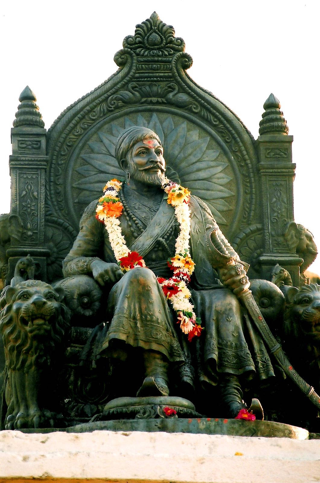 Chhatrapati Shivaji Maharaj Sitting On Throne