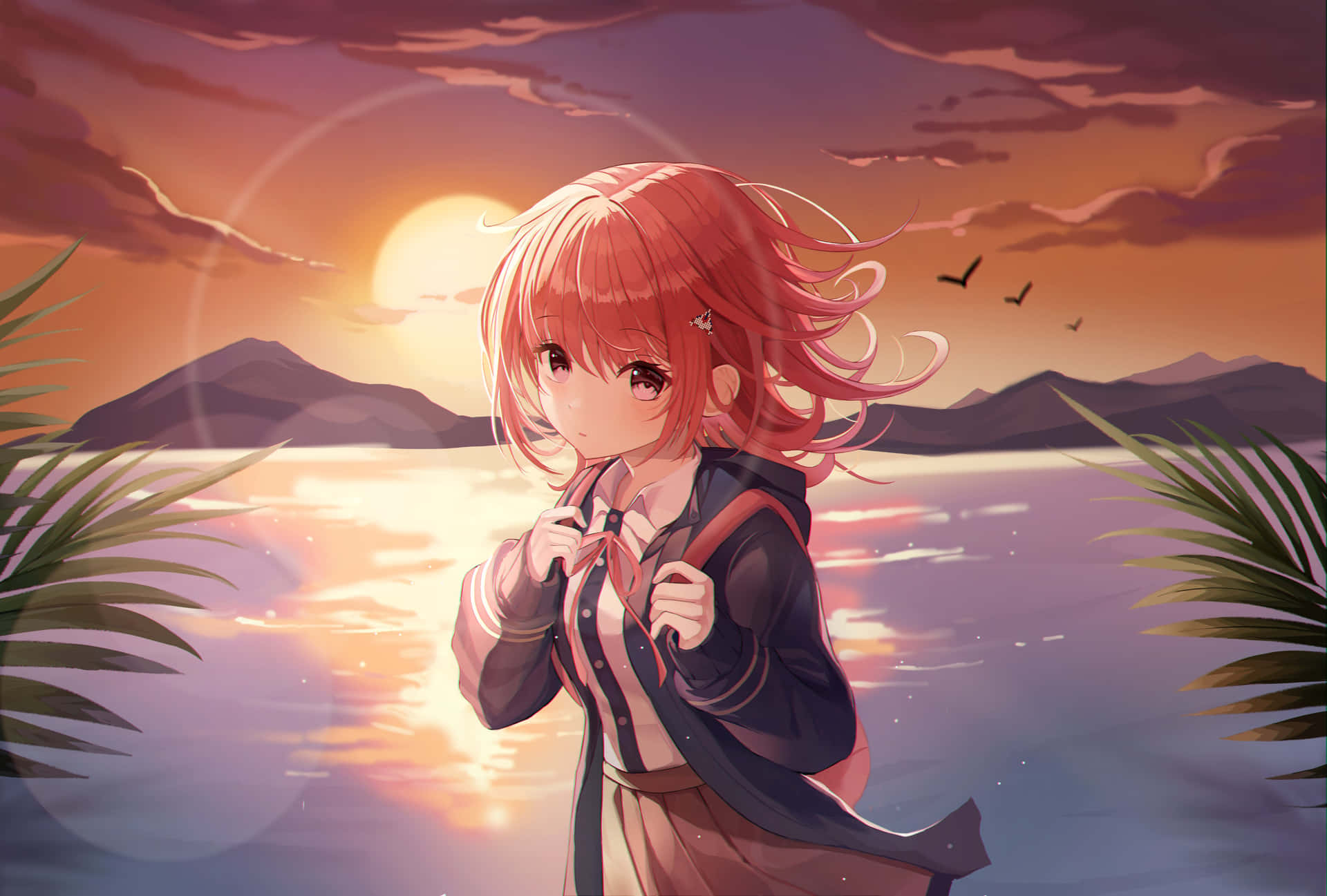 Chiaki Nanami Sunset Danganronpa Pfp