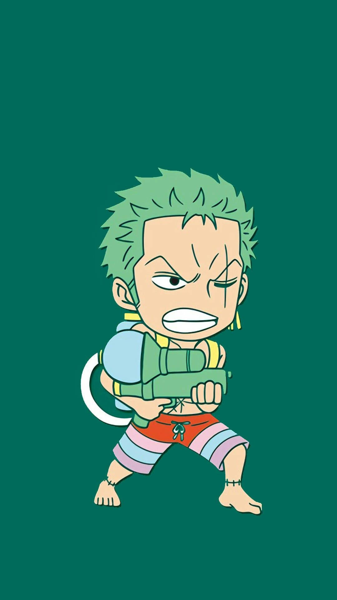 Chibi Anime Drawing Zoro Pfp Background