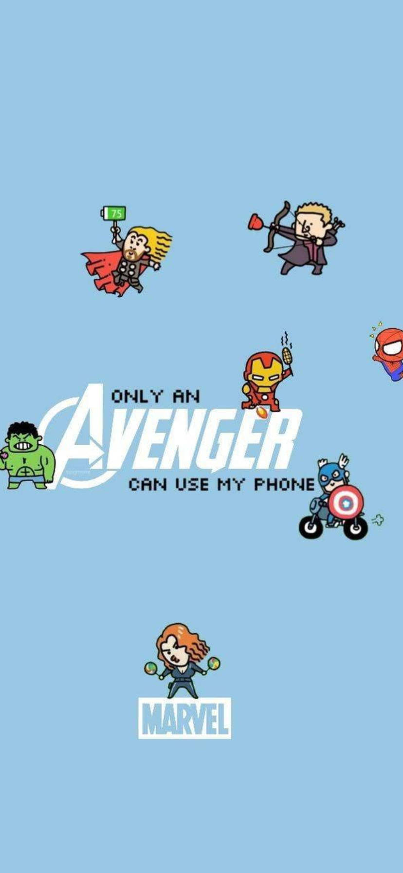 Chibi Avengers Marvel Iphone Xr Background