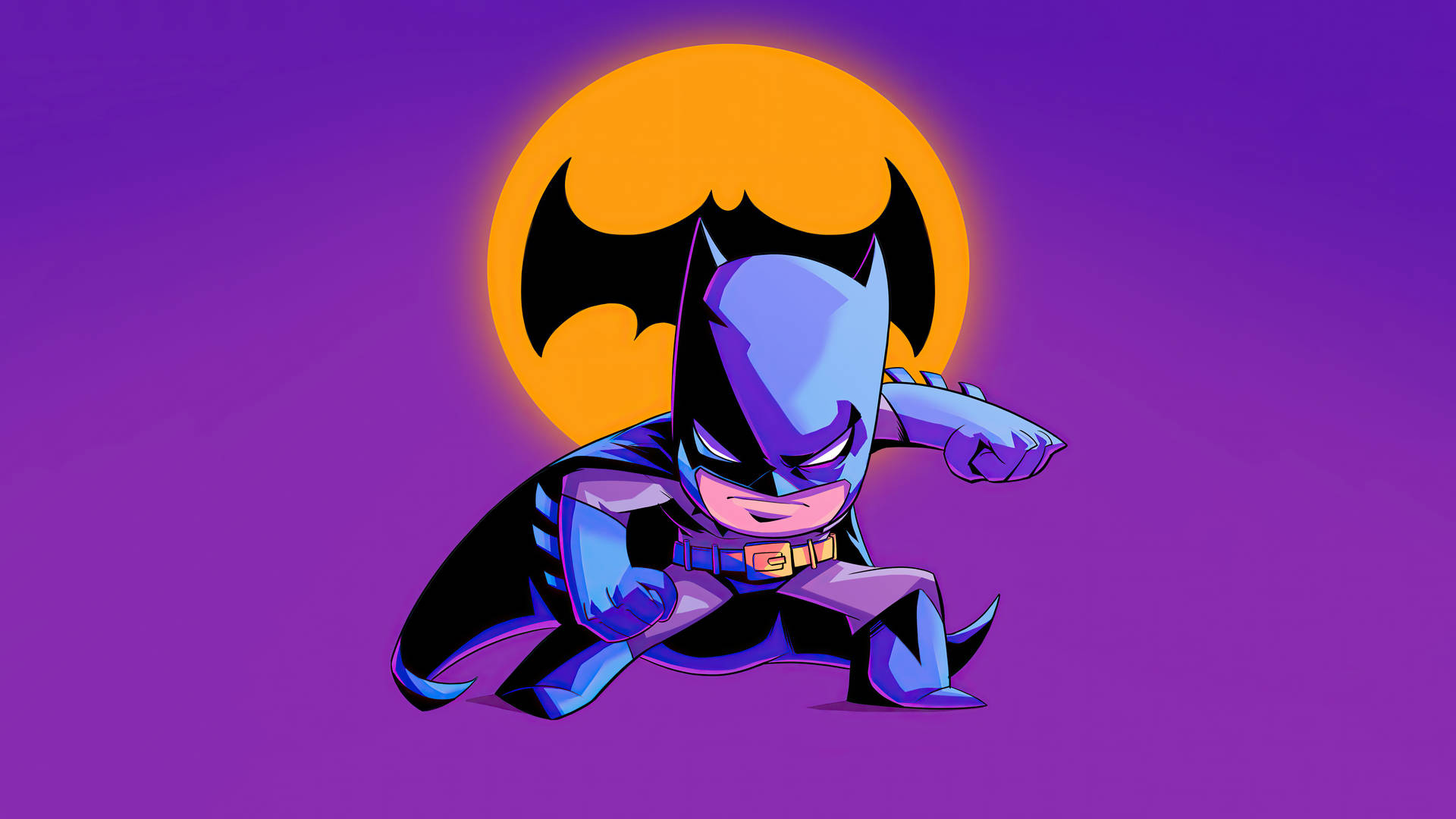 Chibi Batman Cartoon Background