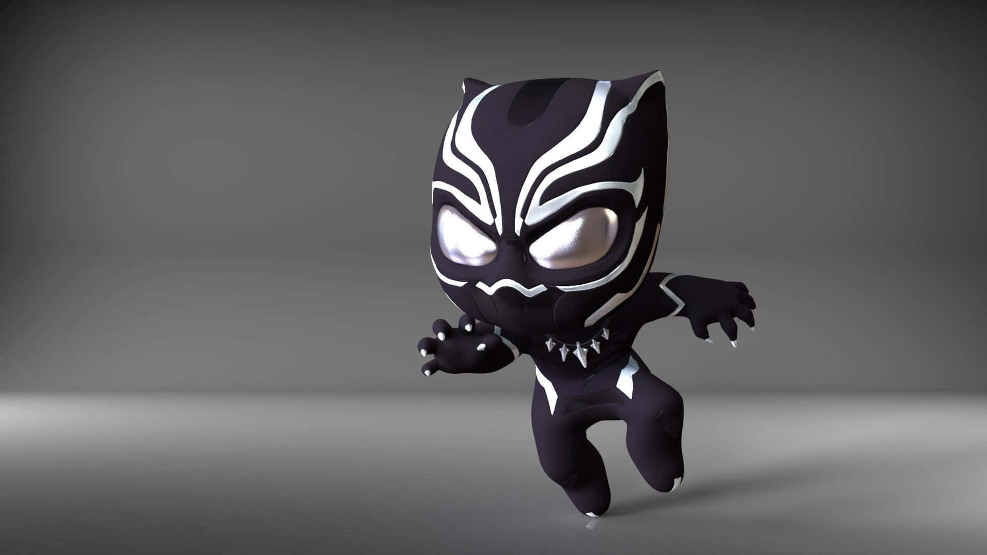 Chibi Cute Black Panther