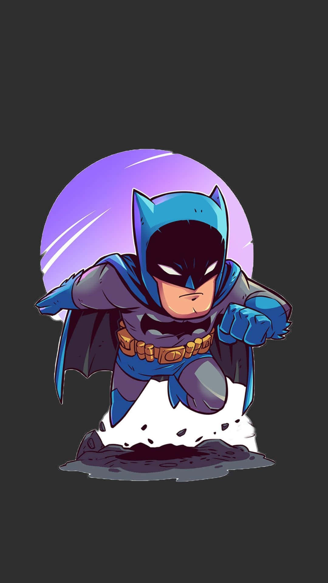 Chibi Dc Character Batman Aesthetic Background