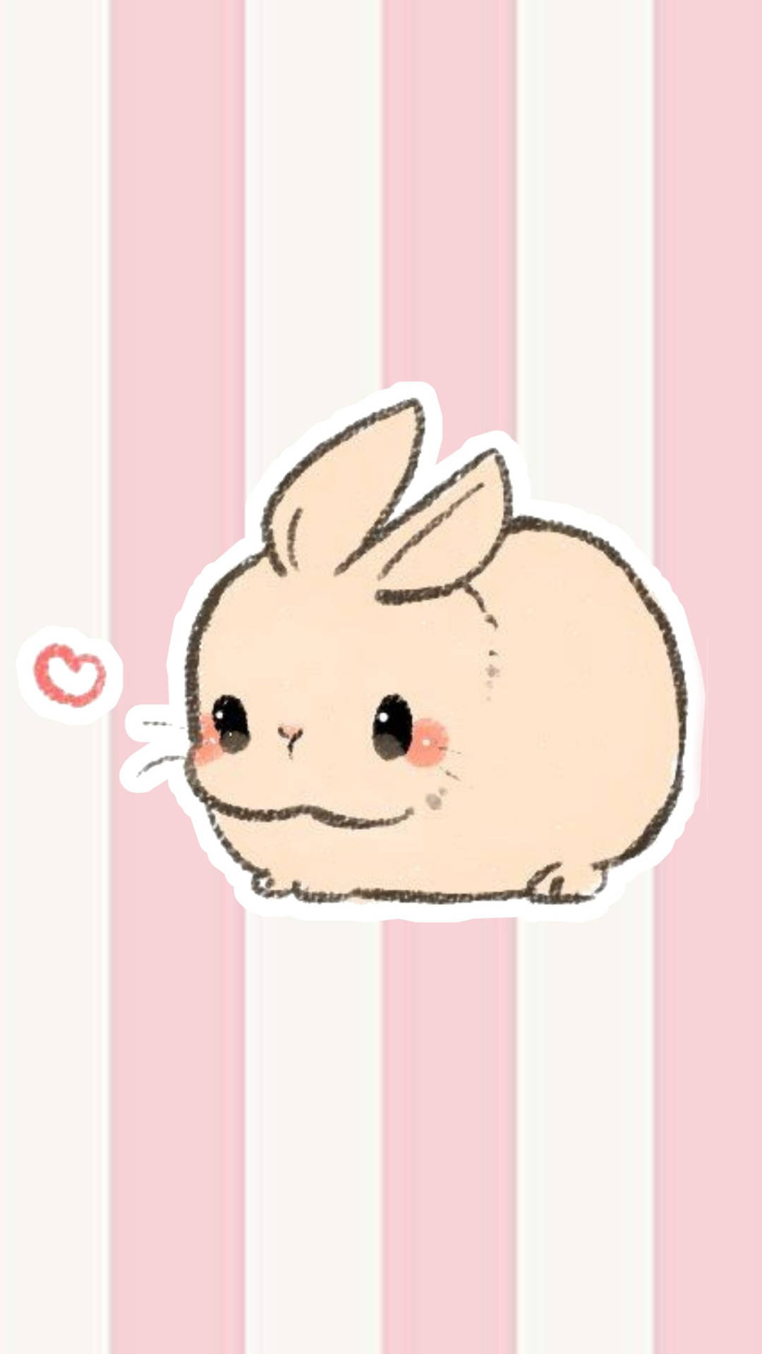 Chibi Drawing Cute Bunny Background