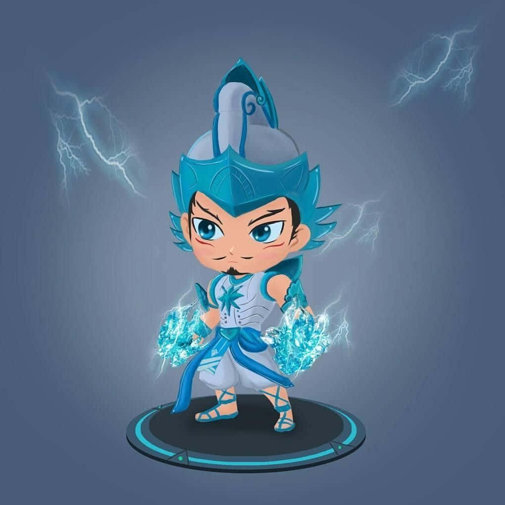 Chibi Gatotkaca Thunder Warrior Background