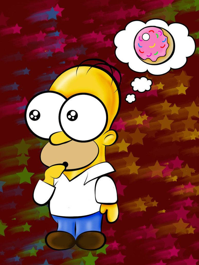 Chibi Homer Simpson Background