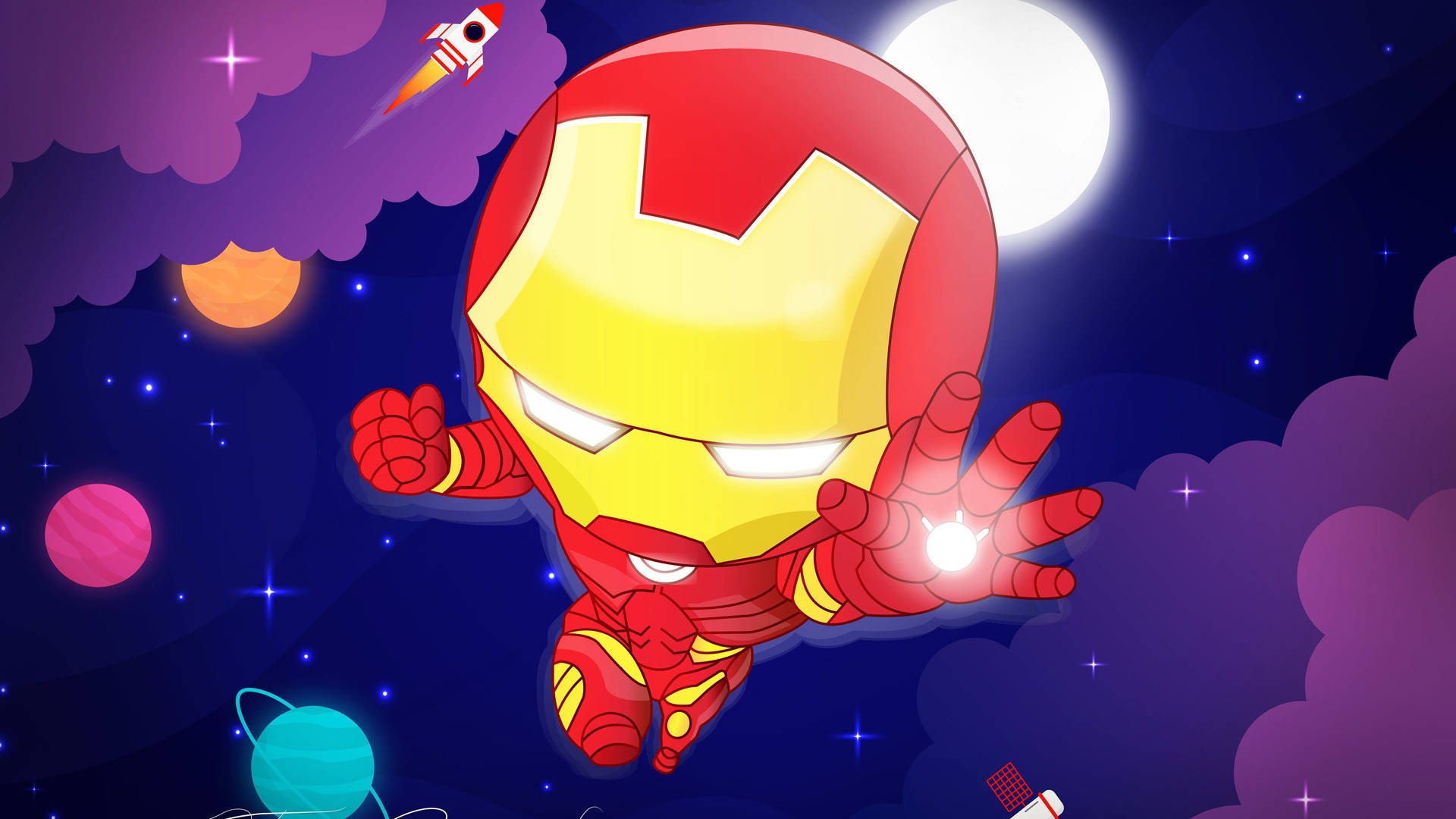 Chibi Iron Man Background