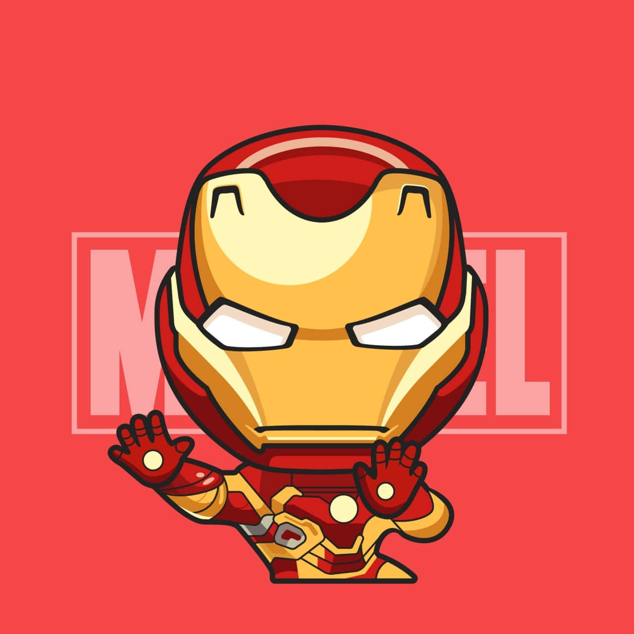 Chibi Iron Man Vector Art