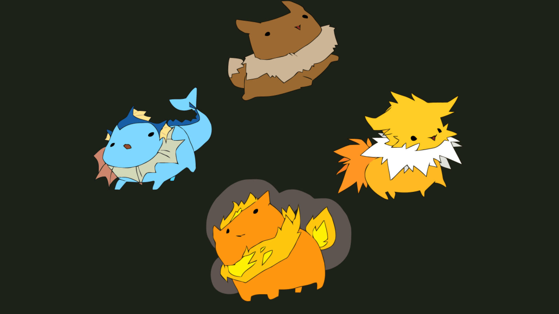 Chibi Jolteon And Eeveelutions