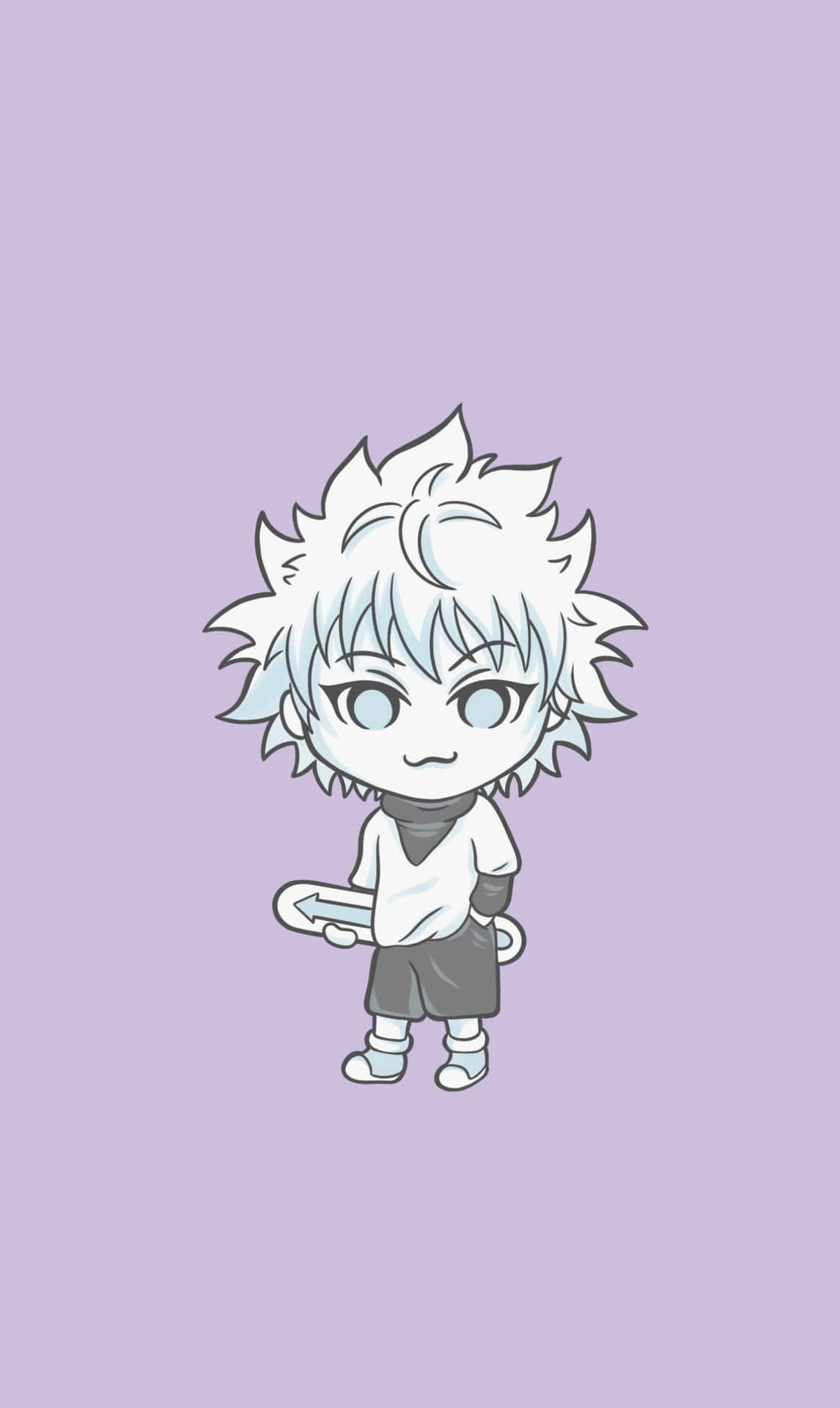 Chibi Killua Zoldyck Simple Anime Background