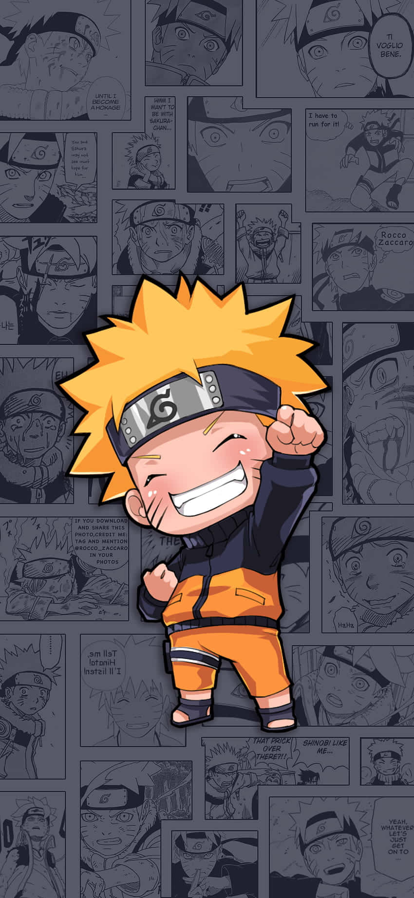 Chibi Naruto Aesthetic Phone Background