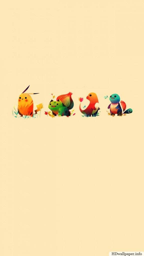 Chibi Pikachu And Friends Pokemon Iphone Background
