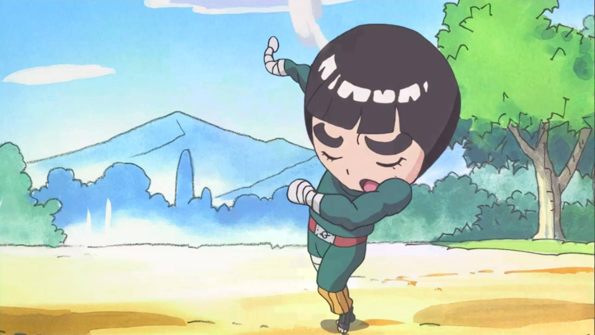 Chibi Rock Lee Posing Background