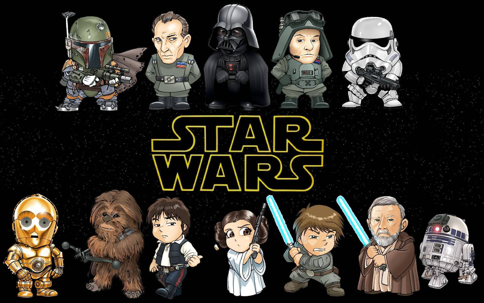 Chibi Star Wars Characters Background