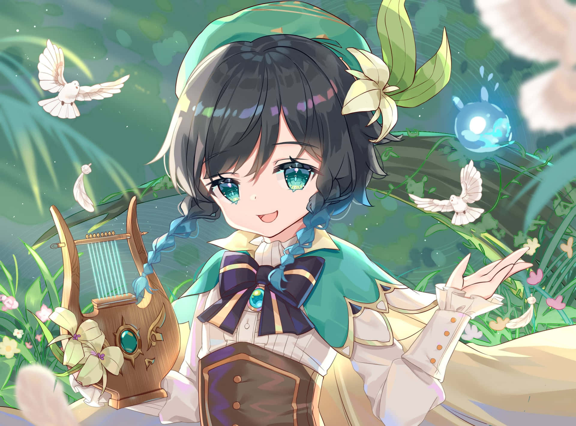 Chibi Venti Pfp Background
