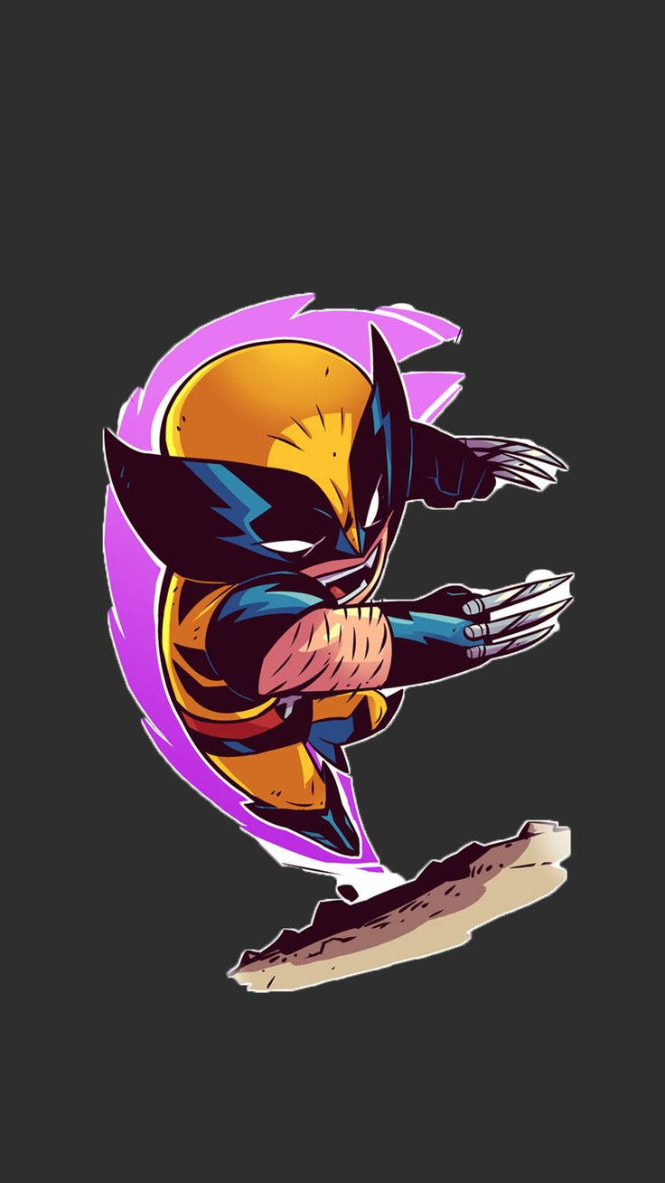Chibi Wolverine Claws Background