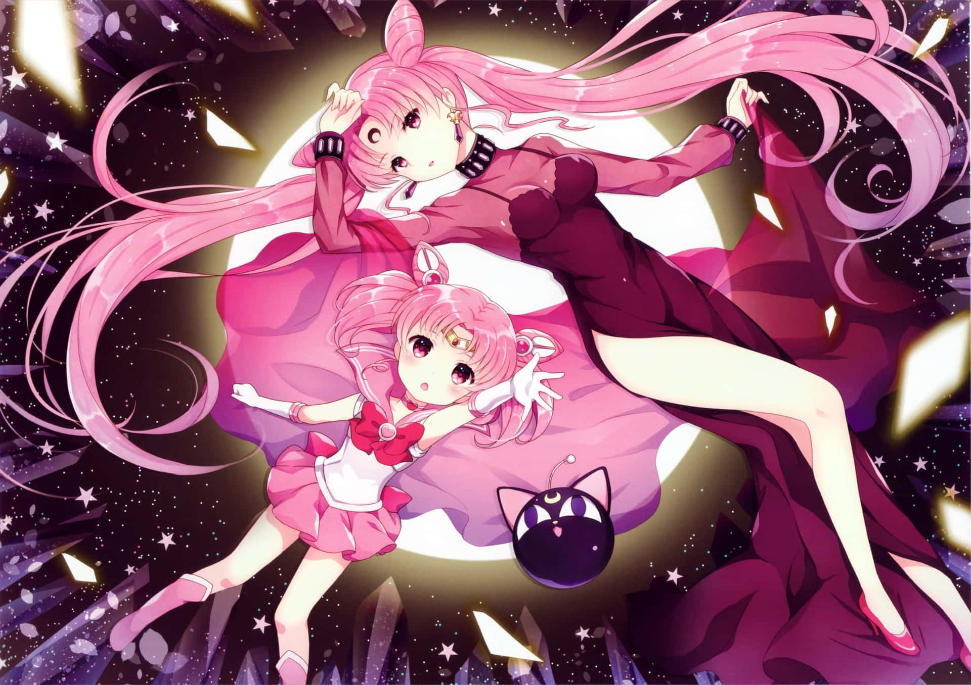 Chibiusa In Her Luna-p Form Background