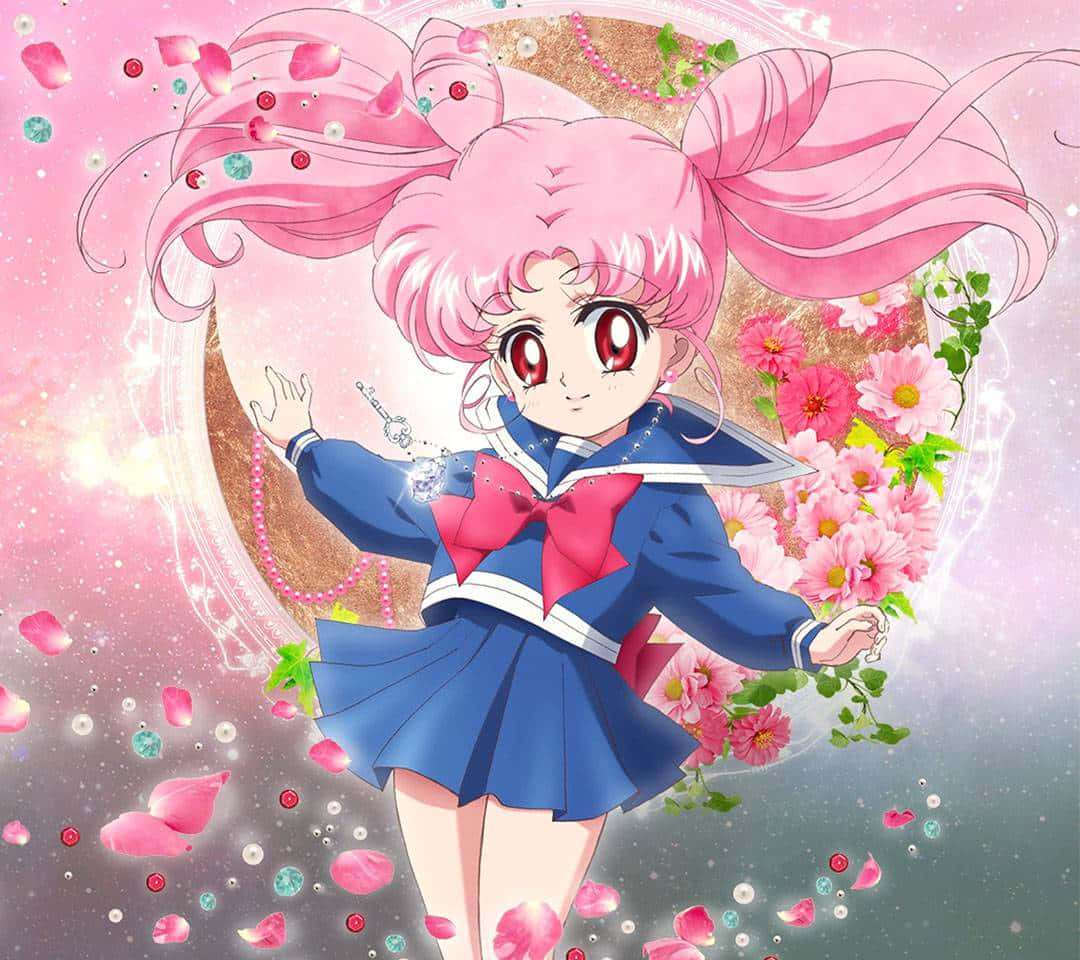 Chibiusa, The Rose-colored Heroine Of Sailor Moon Background