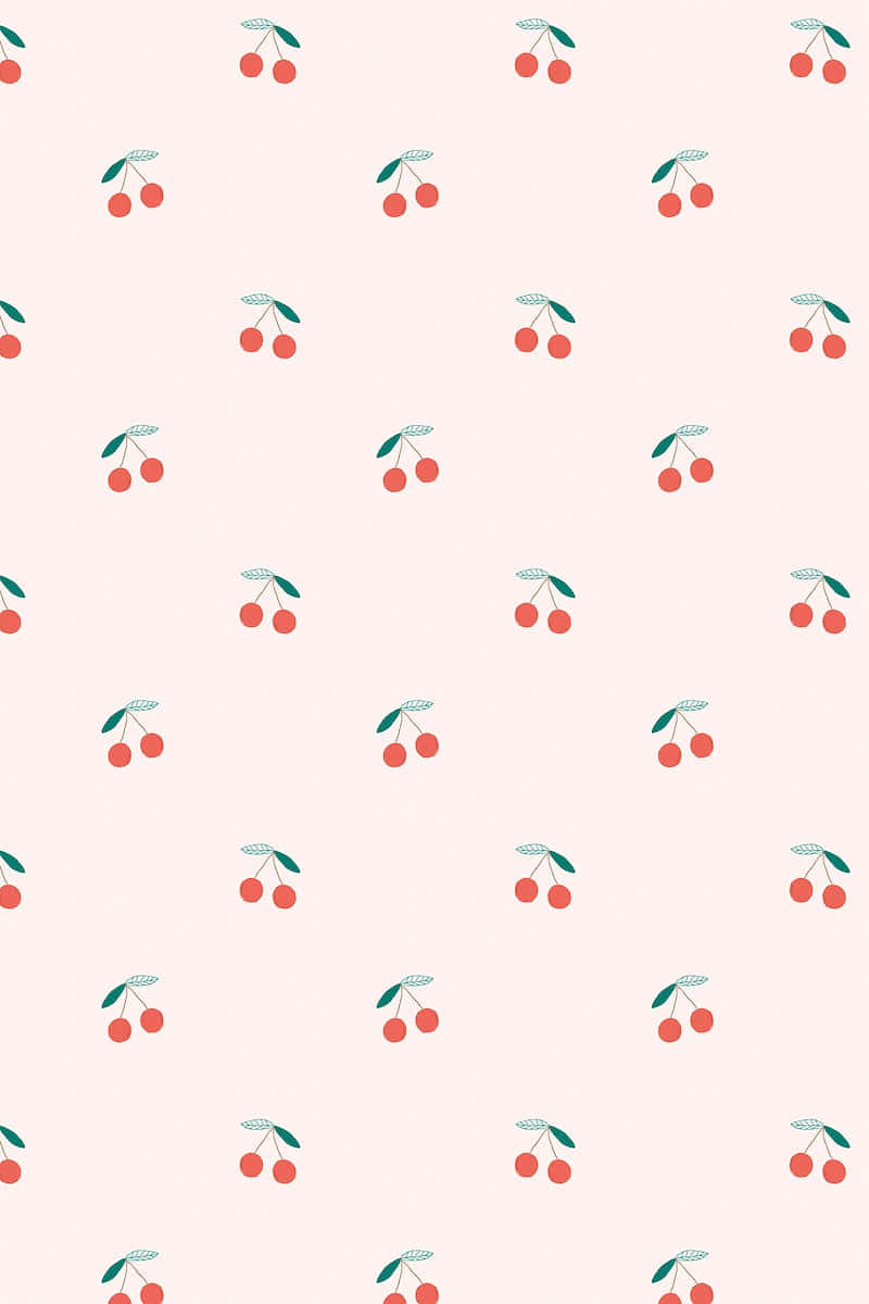 Chic And Cute Cherry Design Background