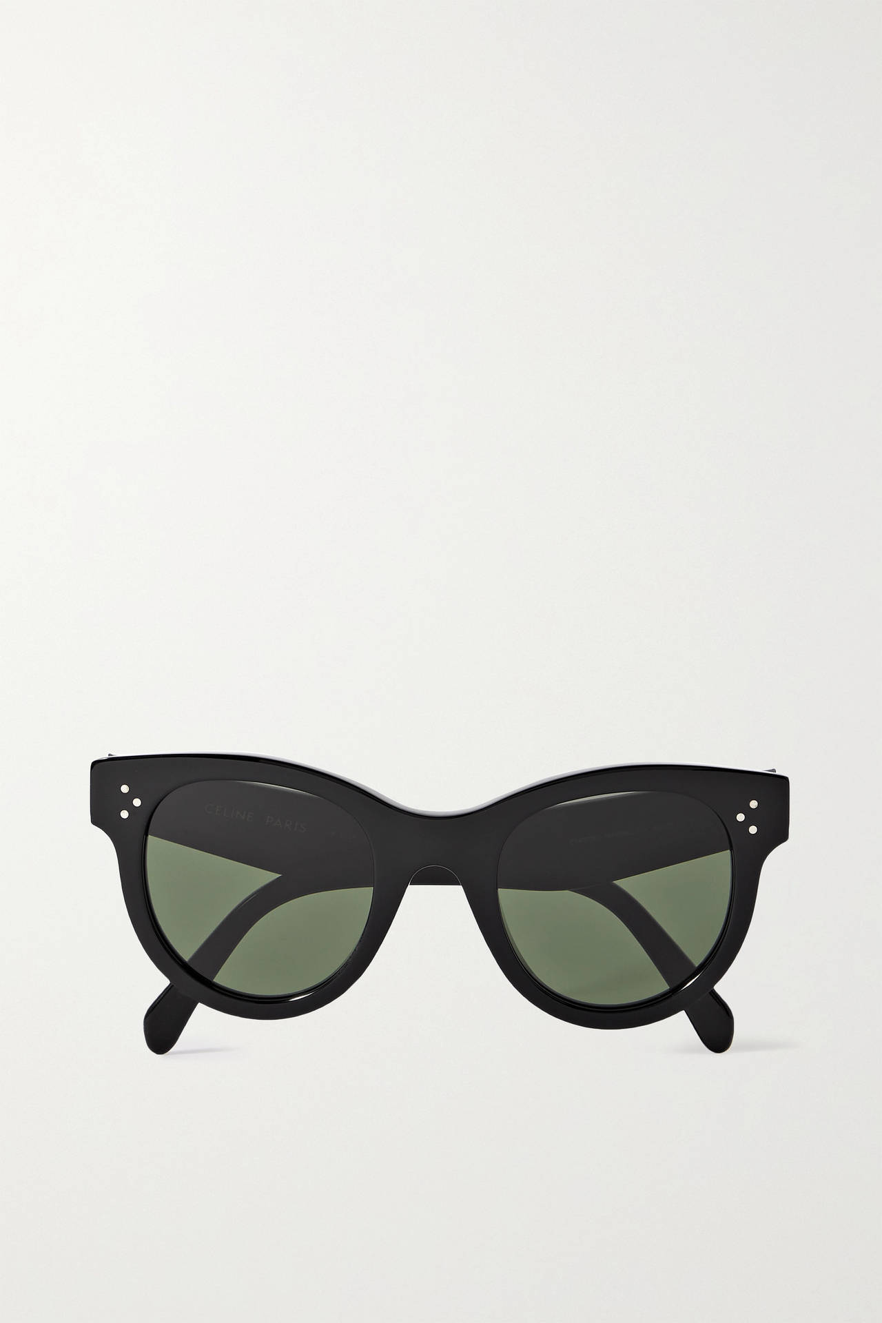 Chic Black-round Celine Eyewear Exuding Style And Elegance Background