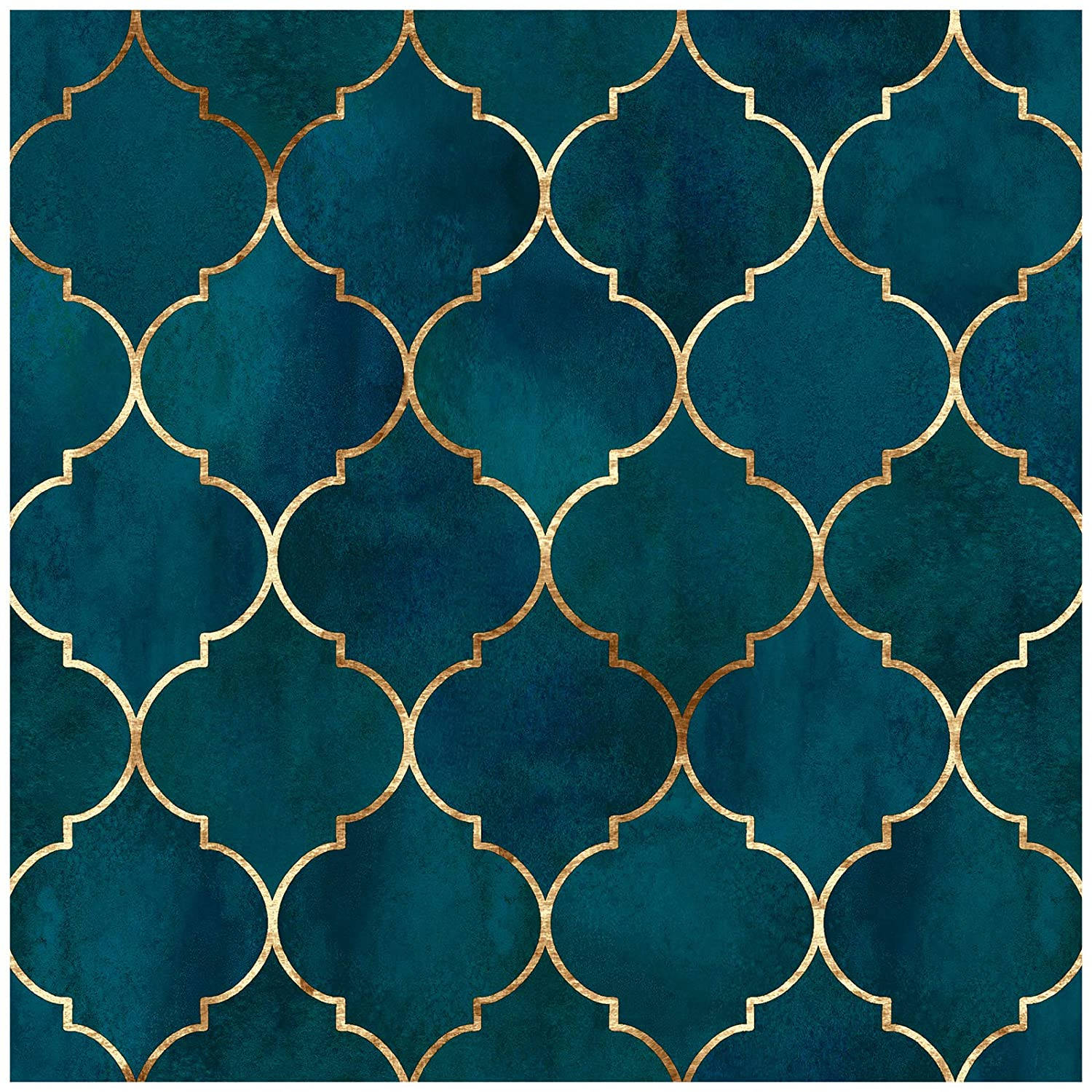 Chic Blue And Gold Background