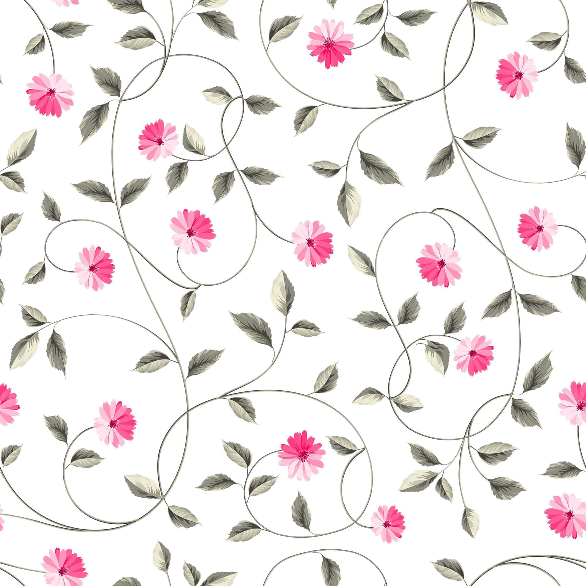 Chic Flower Vine Pattern