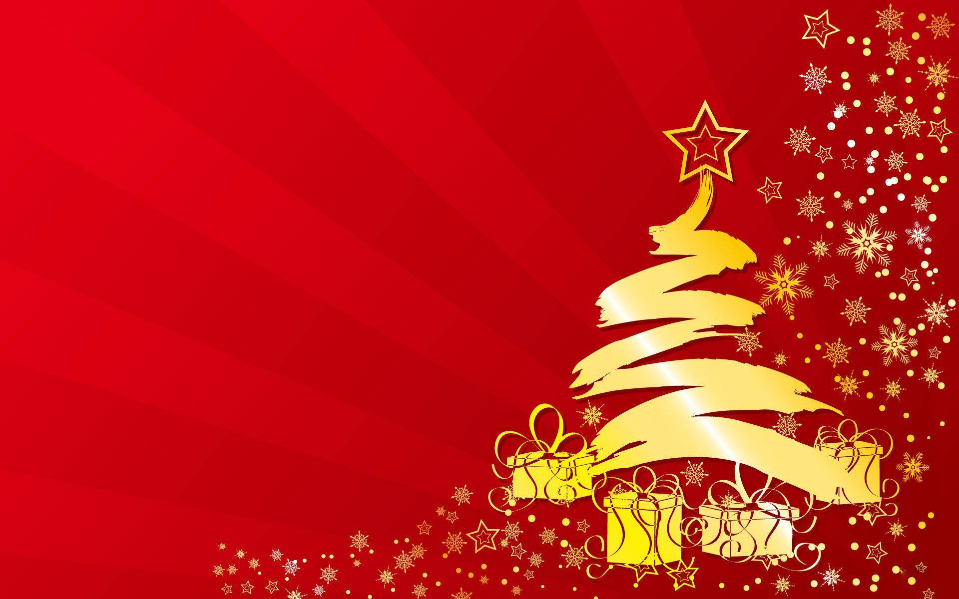 Chic Gold And Red Christmas Background Background