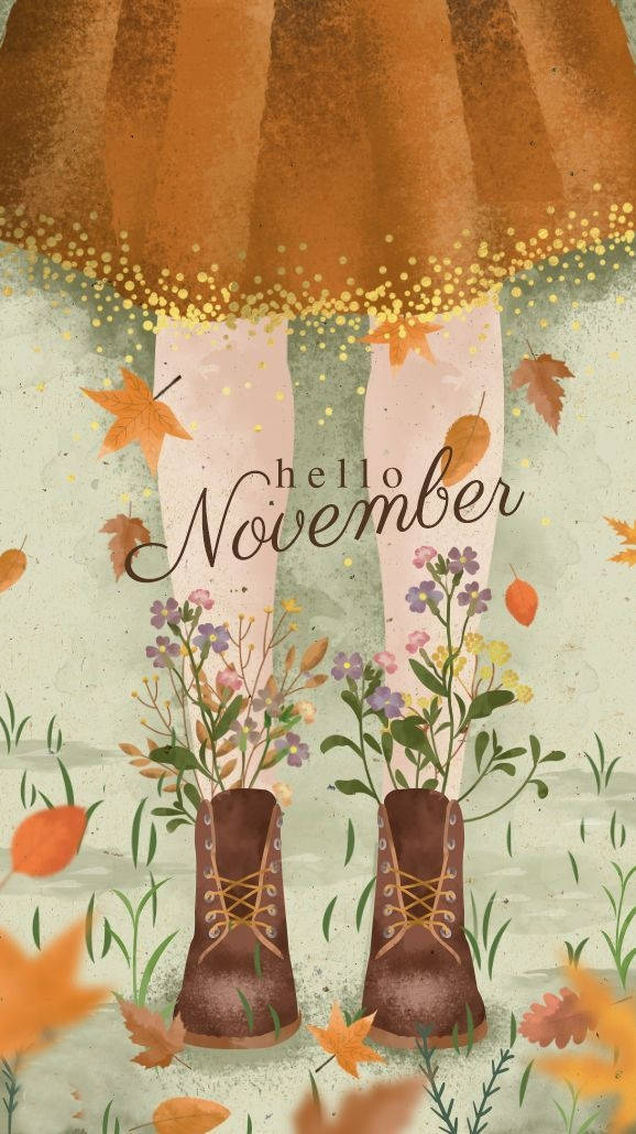 Chic November Iphone Screen Background Background