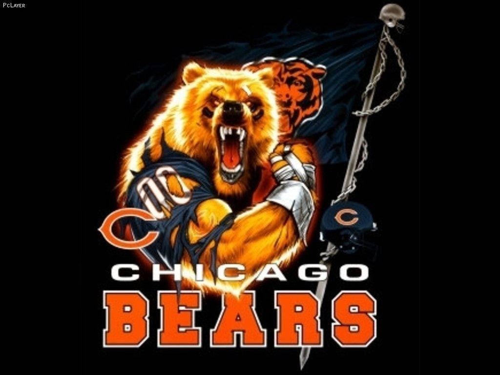 Chicago Bears Enraged Bear Background