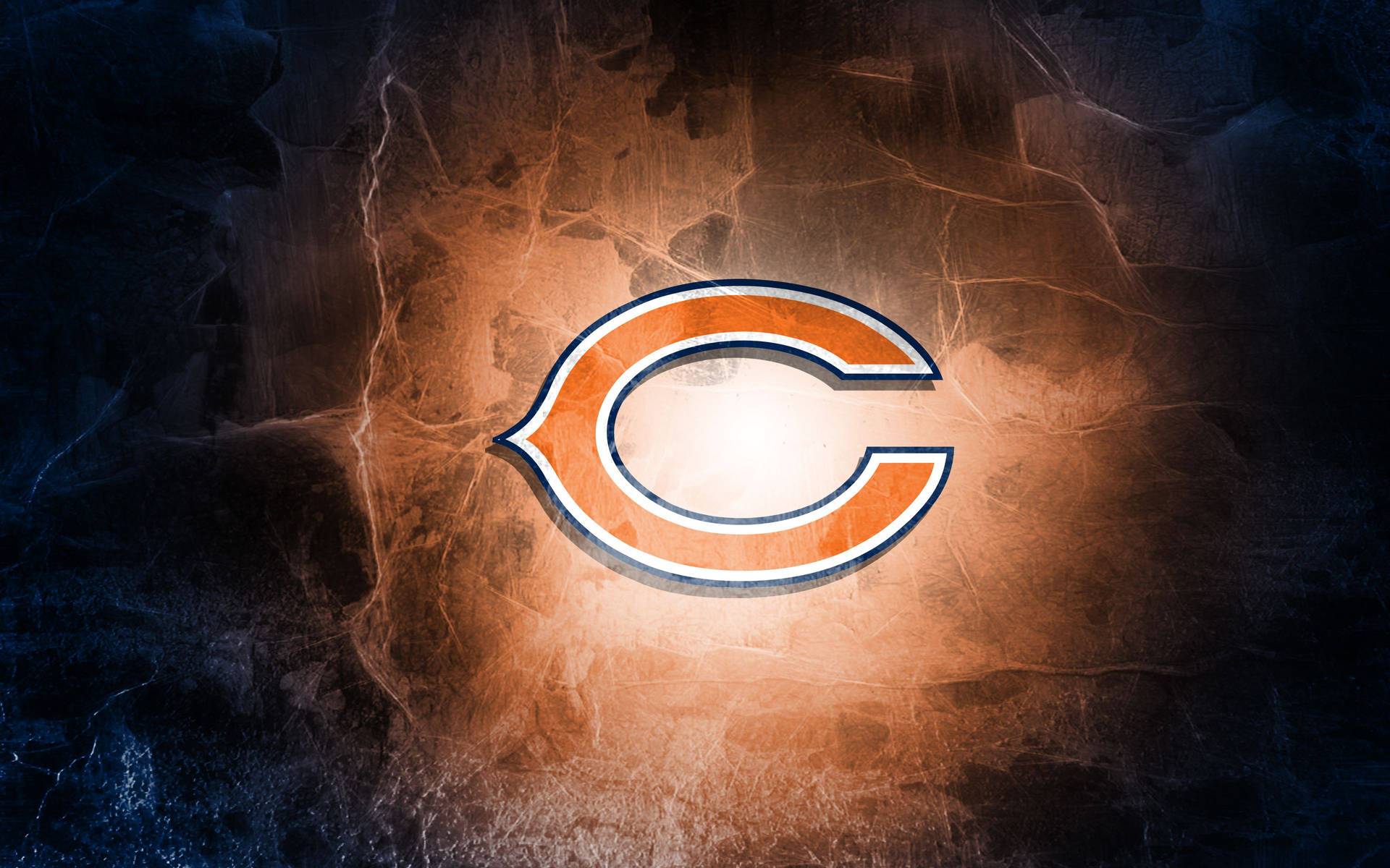 Chicago Bears Glowing C Logo Background